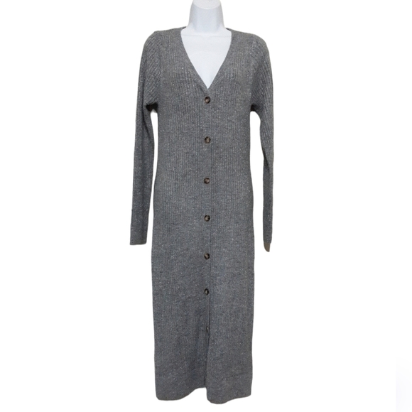 Abercrombie & Fitch Gray Midi Dress - Picture 2 of 10